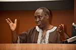 Ngugi wa Thiong'o giving his plenary lecture 'Africa in the Language of Scholarship’ at ASAUK