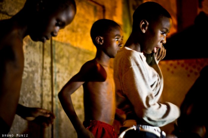 Children dancing Funk at Cantagalo (Rio de Janeiro -Brazil)
