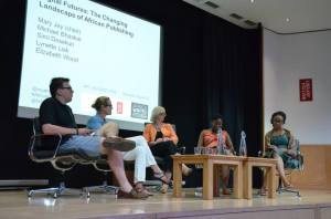 Panelists left to right: Michael Bhaskar, Elizabeth Wood, Mary Jay, Lynette Lisk & Simi Dosekun.