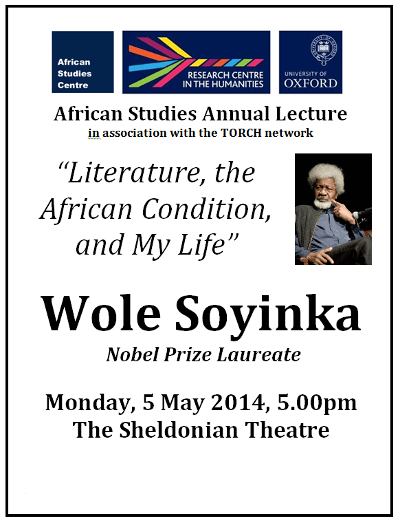 soyinka lecture 5 may 14