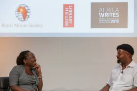 Okri in conversation with Allfrey
