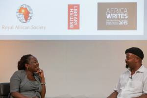 Okri in conversation with Allfrey