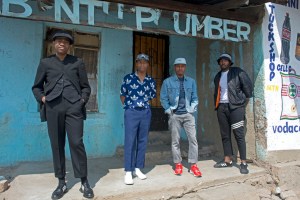 The Sartists (Wanda Lephoto, Xzavier Zulu, Kabelo Kungwane and Andile Buka) photographed by Victor Dlamini