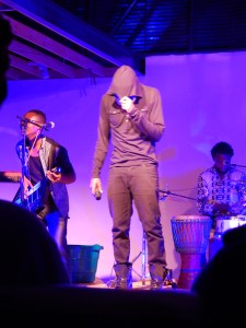 Kigali, Rwanda. March 2016. 1Key performing Entre 2 in his live show: the #expericment. [Courtesy of Ceri Whatley] 
