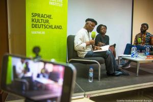 Okey Ndibe reading at Goethe Institut Lagos