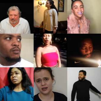 Lockdown Shakespeare collage