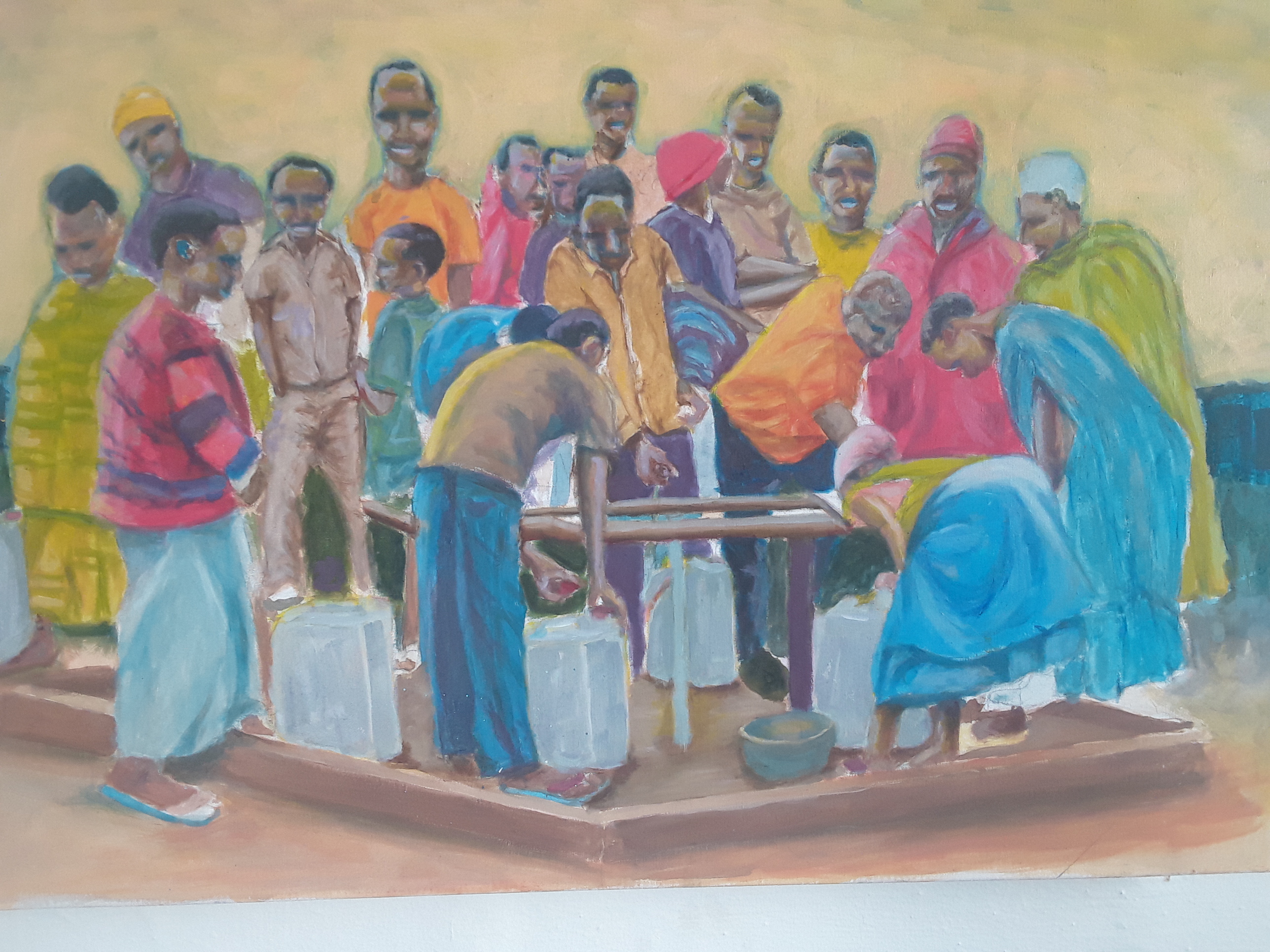 Artist Phumlile Rawana processwork.