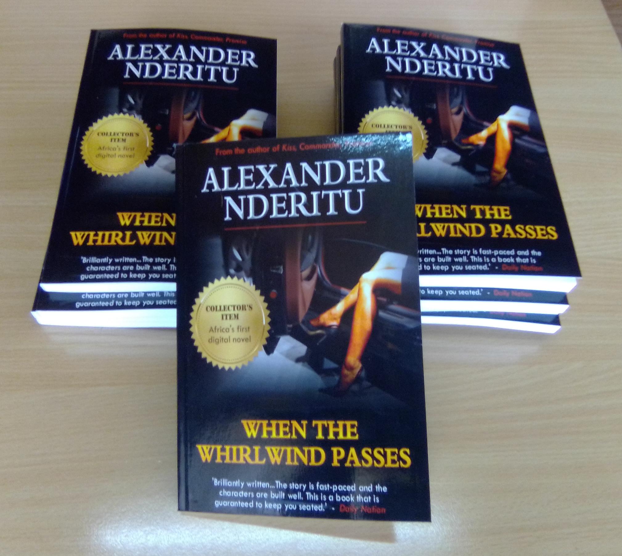 Alexander Nderitu book stack