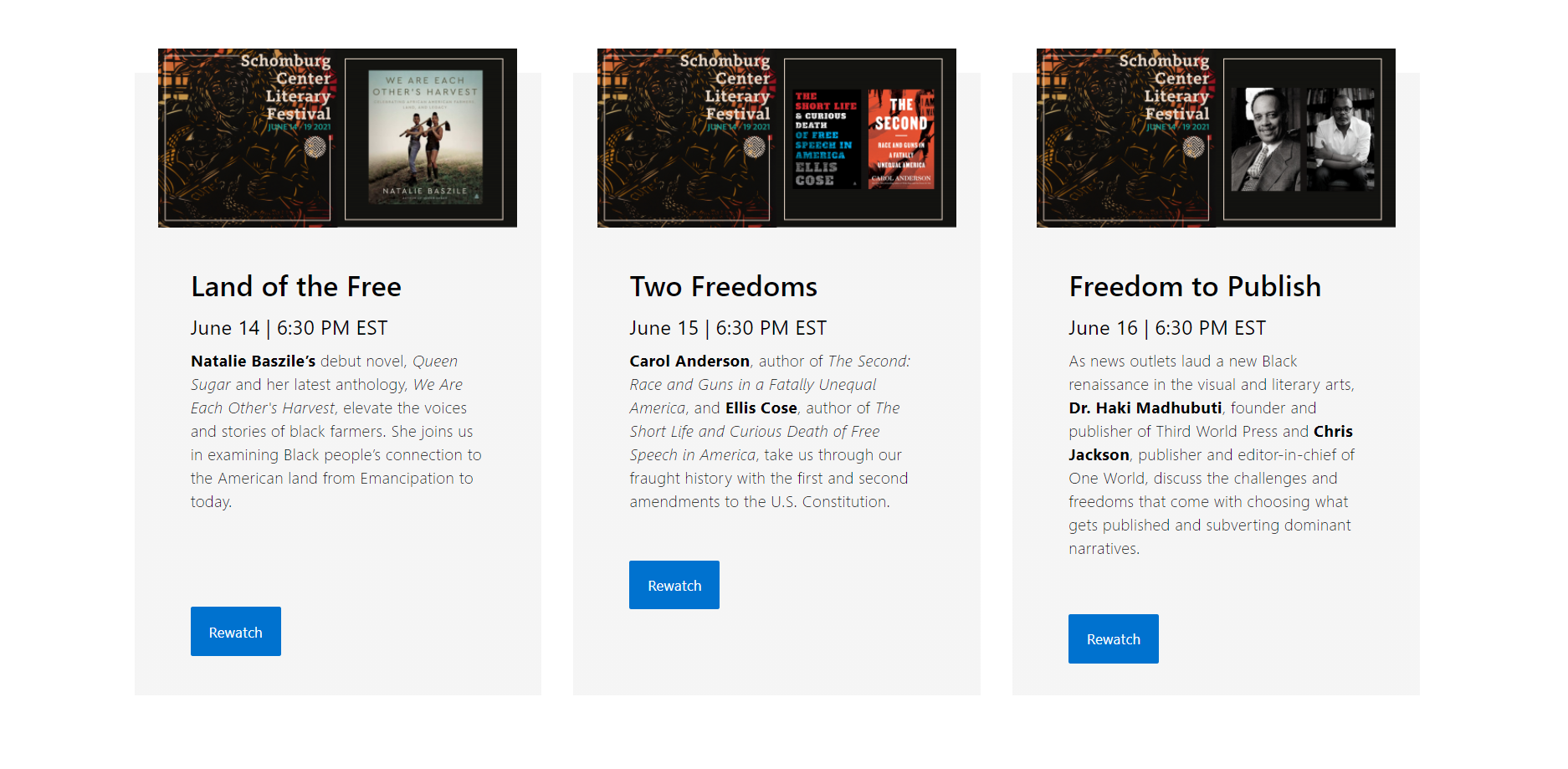 Schomburg Centre Literary Festival