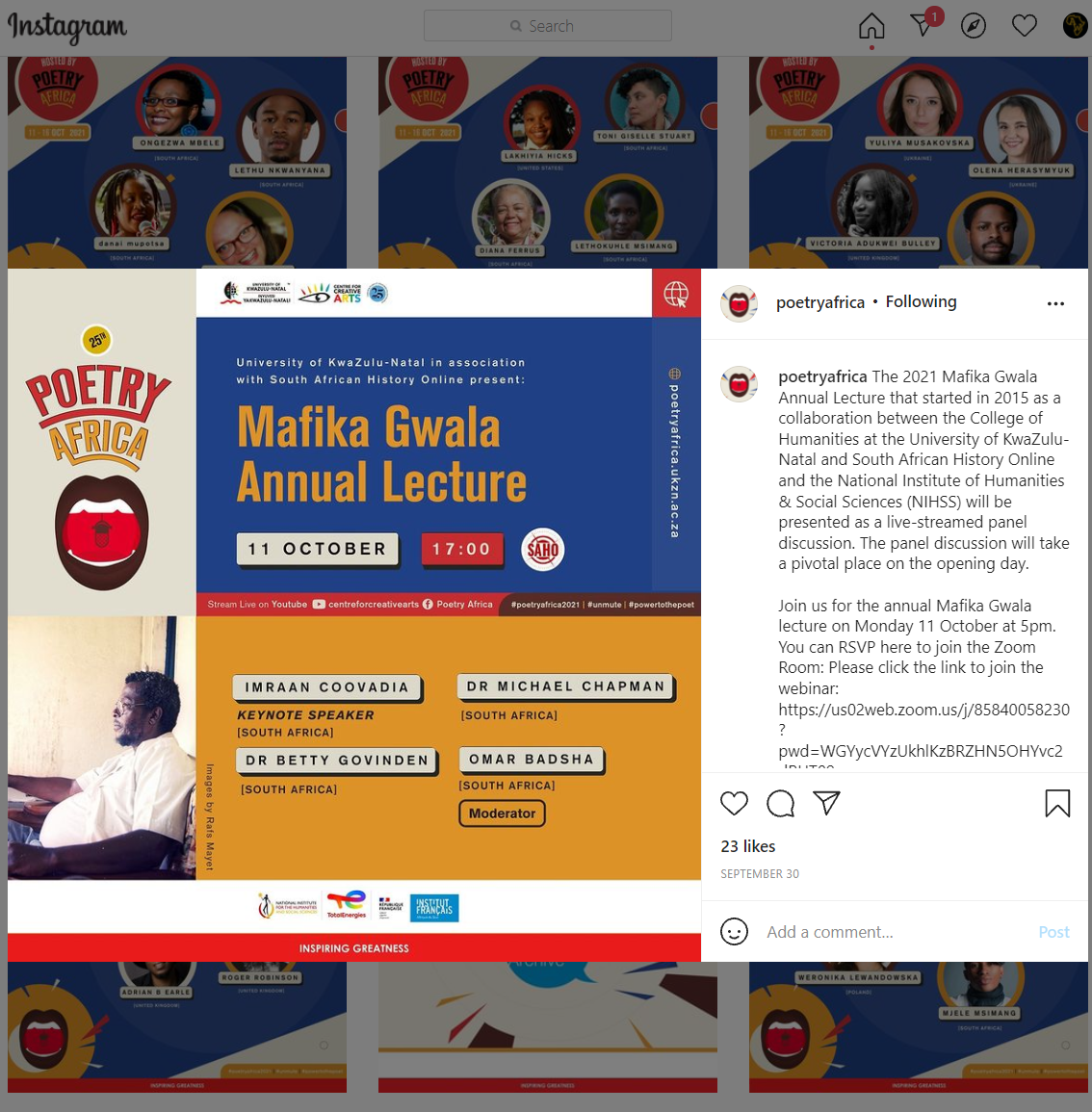 MafikaGwalaAnnualParticipants-PoetryAfrica21